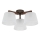 Brilagi - Overflademonteret loftlampe LATTE 3xE27/60W/230V fyrretræ/hvid