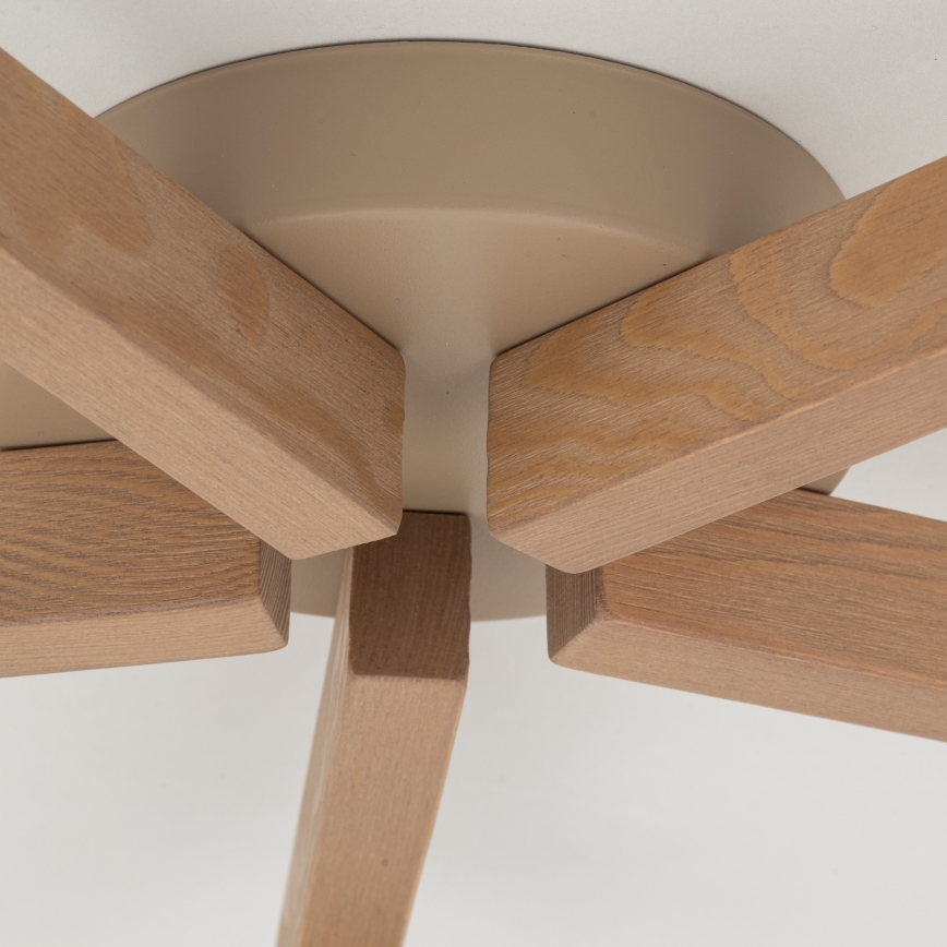 Brilagi - Overflademonteret loftlampe LATTE SABIA 5xE27/15W/230V fyrtræ/hvid