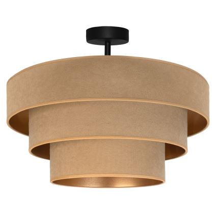 Brilagi - Overflademonteret loftlampe LUNETA 1xE27/60W/230V Ø 40 cm, beige/guld