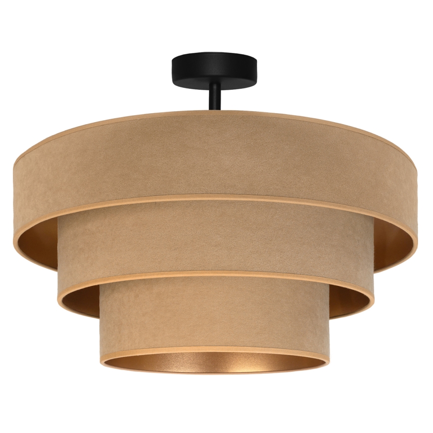 Brilagi - Overflademonteret loftlampe LUNETA 1xE27/60W/230V Ø 40 cm, beige/guld