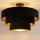 Brilagi - Overflademonteret loftlampe LUNETA 1xE27/60W/230V Ø 40 cm sort/guld
