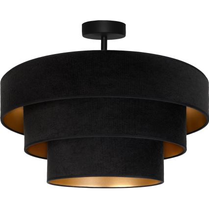 Brilagi - Overflademonteret loftlampe LUNETA 1xE27/60W/230V Ø 40 cm sort/guld