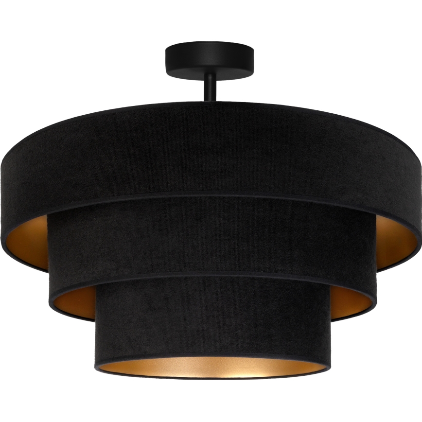Brilagi - Overflademonteret loftlampe LUNETA 1xE27/60W/230V Ø 40 cm sort/guld