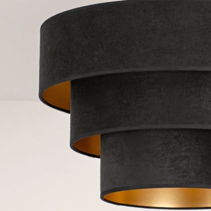 Brilagi - Overflademonteret loftlampe LUNETA 1xE27/60W/230V Ø 40 cm sort/guld