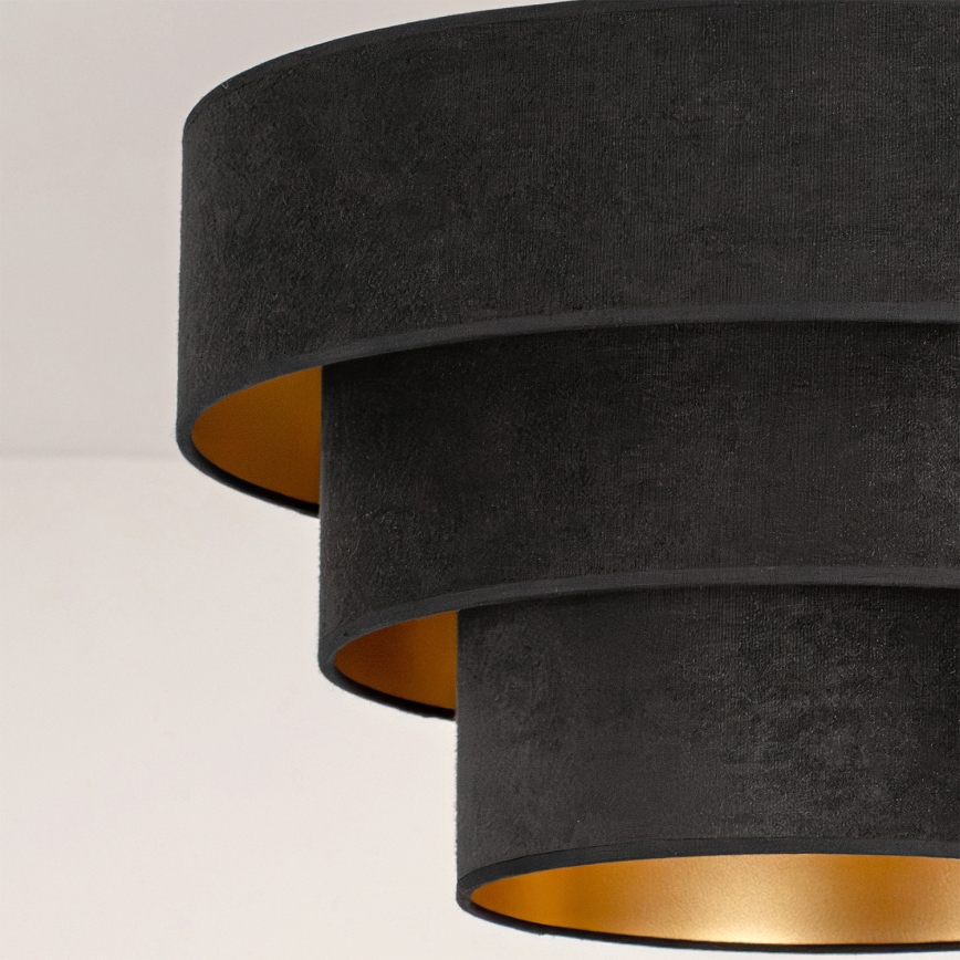 Brilagi - Overflademonteret loftlampe LUNETA 1xE27/60W/230V Ø 40 cm sort/guld