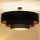 Brilagi - Overflademonteret loftlampe LUNETA 3xE27/60W/230V Ø 80 cm sort/guld