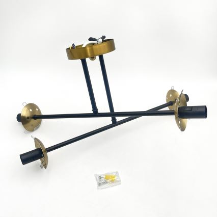 Brilagi - Overflademonteret loftlampe MALIVA 4xE14/15W/230V guld