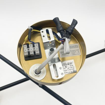 Brilagi - Overflademonteret loftlampe MALIVA 4xE14/15W/230V guld