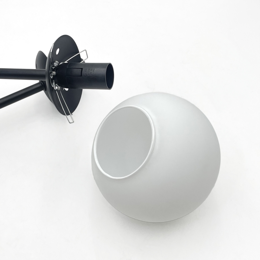 Brilagi - Overflademonteret loftlampe MALIVA 4xE14/15W/230V sort/hvid