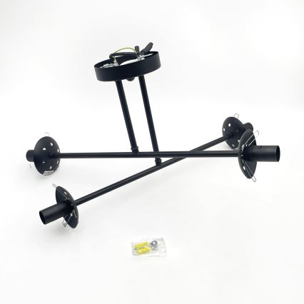 Brilagi - Overflademonteret loftlampe MALIVA 4xE14/15W/230V sort/hvid