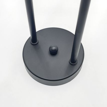 Brilagi - Overflademonteret loftlampe MALIVA 4xE14/15W/230V sort/røgfarvet