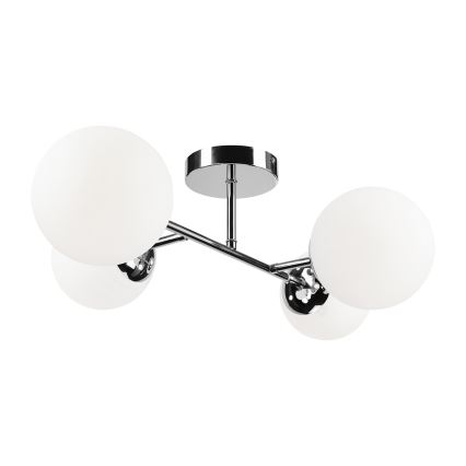 Brilagi - Overflademonteret loftlampe MALONY 4xE14/20W/230V blank krom