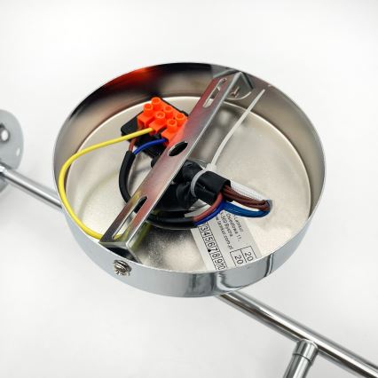 Brilagi - Overflademonteret loftlampe MALONY 4xE14/20W/230V blank krom