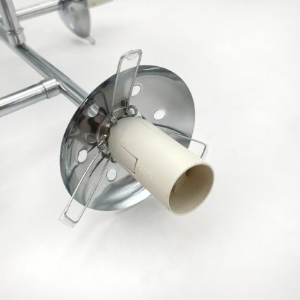 Brilagi - Overflademonteret loftlampe MALONY 4xE14/20W/230V blank krom