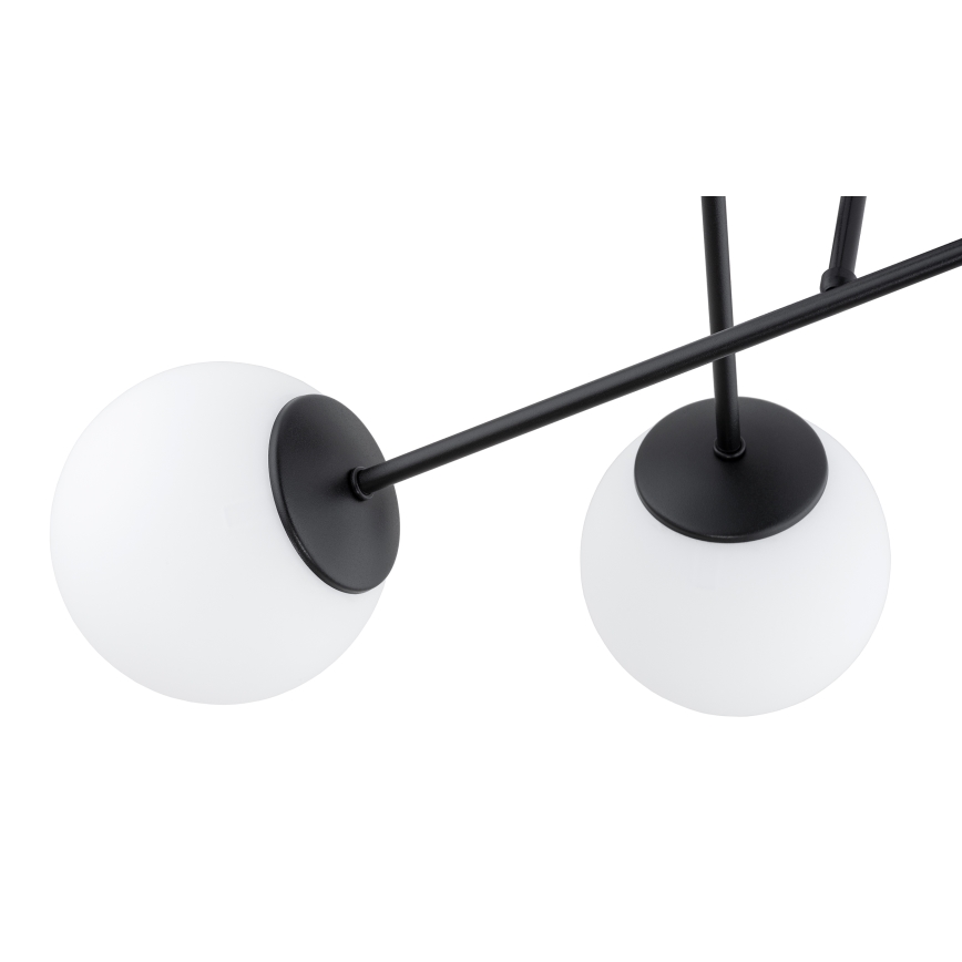 Brilagi - Overflademonteret loftlampe MILO 4xE27/60W/230V, sort