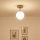 Brilagi - Overflademonteret loftlampe MILO ECRU 1xE27/60W/230V beige/guld