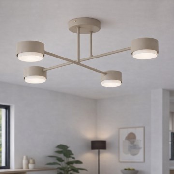 Brilagi - Overflademonteret loftlampe MONO 4xGX53/12W/230V beige