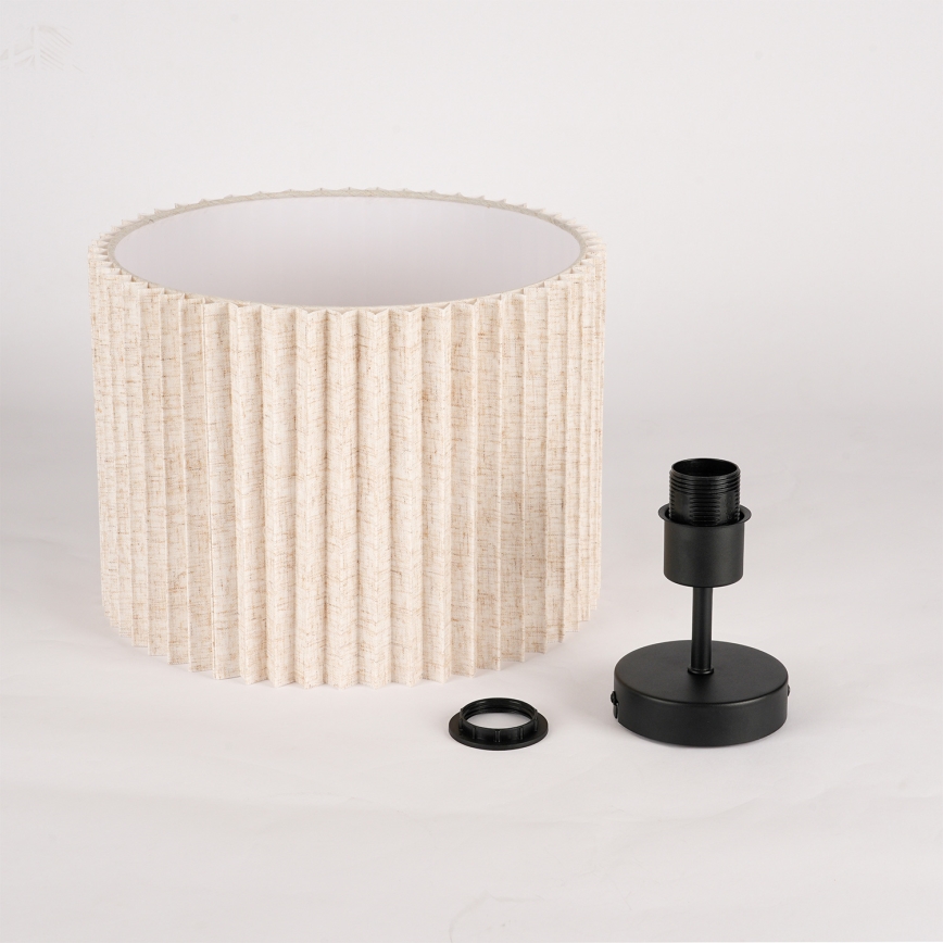 Brilagi - Overflademonteret loftlampe NORDIC WAVE 1xE27/15W/230V Ø 32 cm hør/sort