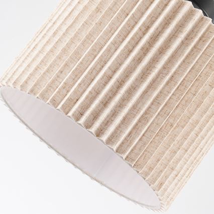 Brilagi - Overflademonteret loftlampe NORDIC WAVE 1xE27/15W/230V Ø 32 cm hør/sort