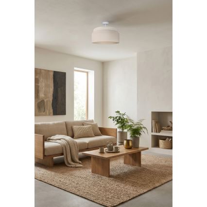 Brilagi - Overflademonteret loftlampe PADOVA 1xE27/60W/230V Ø 40 cm cremefarvet