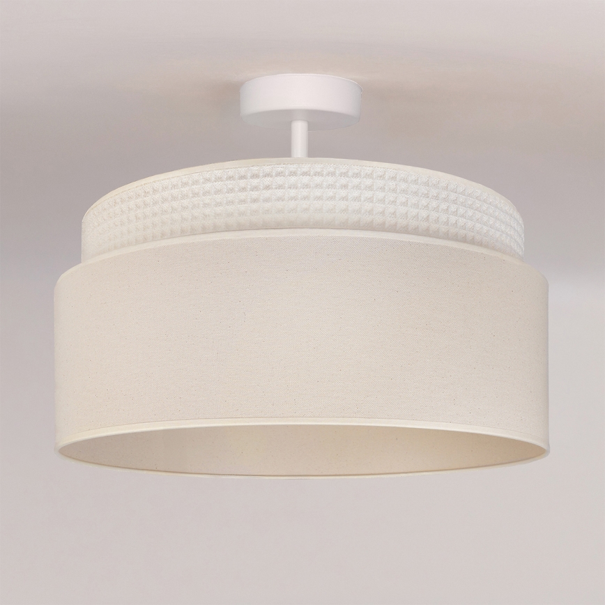 Brilagi - Overflademonteret loftlampe PADOVA 1xE27/60W/230V Ø 40 cm cremefarvet