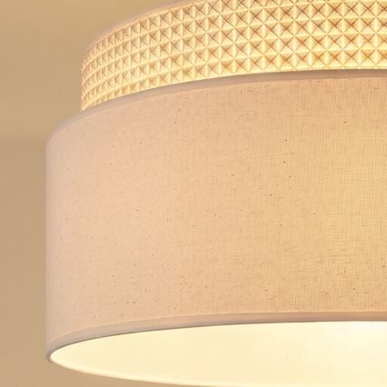 Brilagi - Overflademonteret loftlampe PADOVA 1xE27/60W/230V Ø 40 cm cremefarvet
