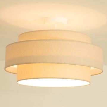 Brilagi - Overflademonteret loftlampe RESNA 1xE27/60W/230V diam. 40 cm beige