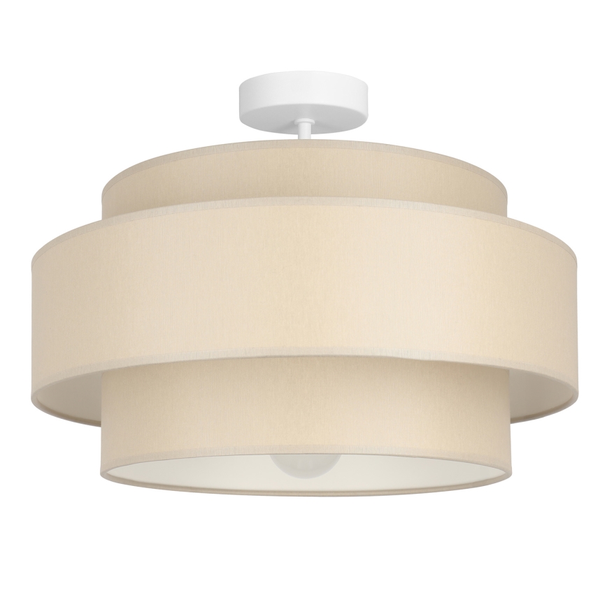 Brilagi - Overflademonteret loftlampe RESNA 1xE27/60W/230V diam. 40 cm beige