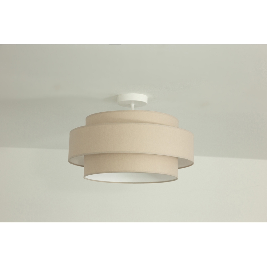 Brilagi - Overflademonteret loftlampe RESNA 1xE27/60W/230V diam. 40 cm beige