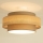 Brilagi - Overflademonteret loftlampe RESNA 1xE27/60W/230V Ø 40 cm brun/beige