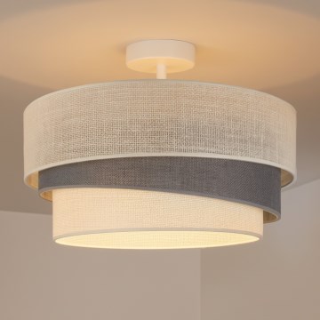 Brilagi - Overflademonteret loftlampe TRIO 1xE27/60W/230V Ø 40 cm creme/grå