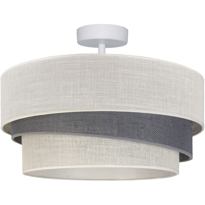 Brilagi - Overflademonteret loftlampe TRIO 1xE27/60W/230V Ø 40 cm creme/grå