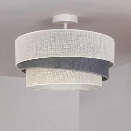 Brilagi - Overflademonteret loftlampe TRIO 1xE27/60W/230V Ø 40 cm creme/grå