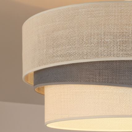 Brilagi - Overflademonteret loftlampe TRIO 1xE27/60W/230V Ø 40 cm creme/grå