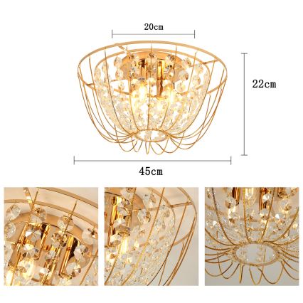 Brilagi - Overflademonteret loftlampe VASTERAS 4xE14/40W/230V Ø 45 cm