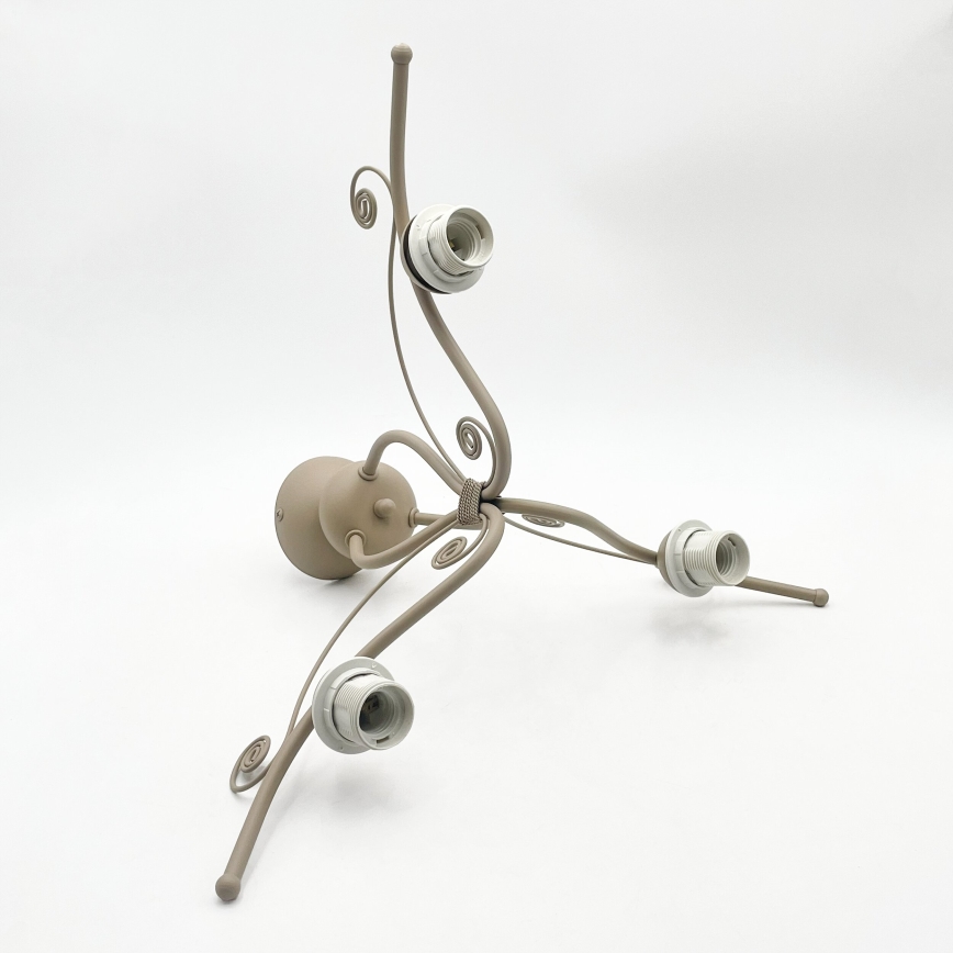 Brilagi - Overflademonteret lysekrone ANTICO MODERN 3xE27/60W/230V beige