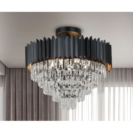 Brilagi - Overflademonteret lysekrone CARLOS 9xE14/40W/230V Ø 60 cm