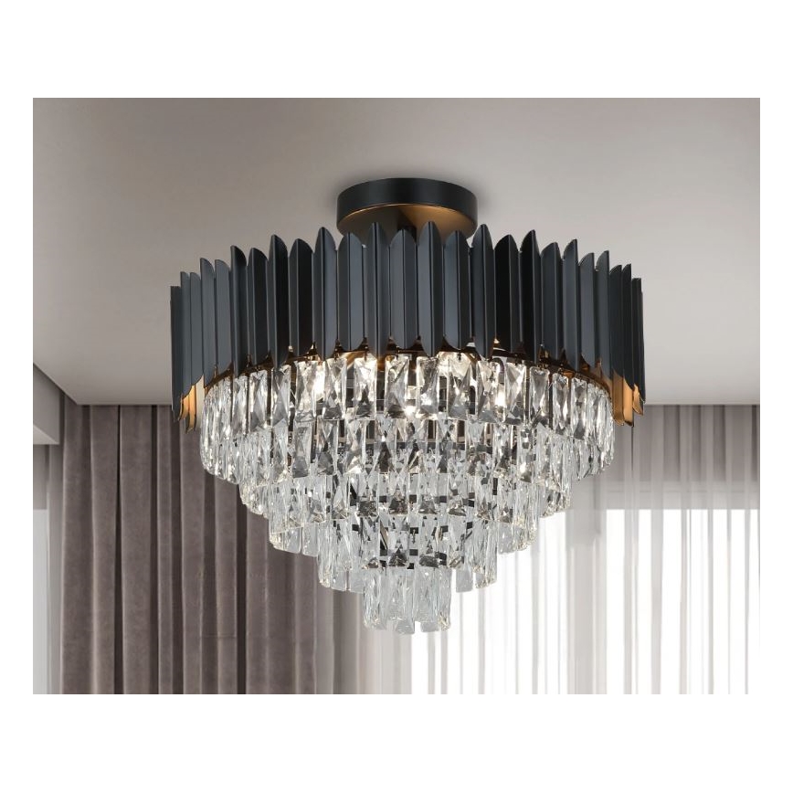 Brilagi - Overflademonteret lysekrone CARLOS 9xE14/40W/230V Ø 60 cm