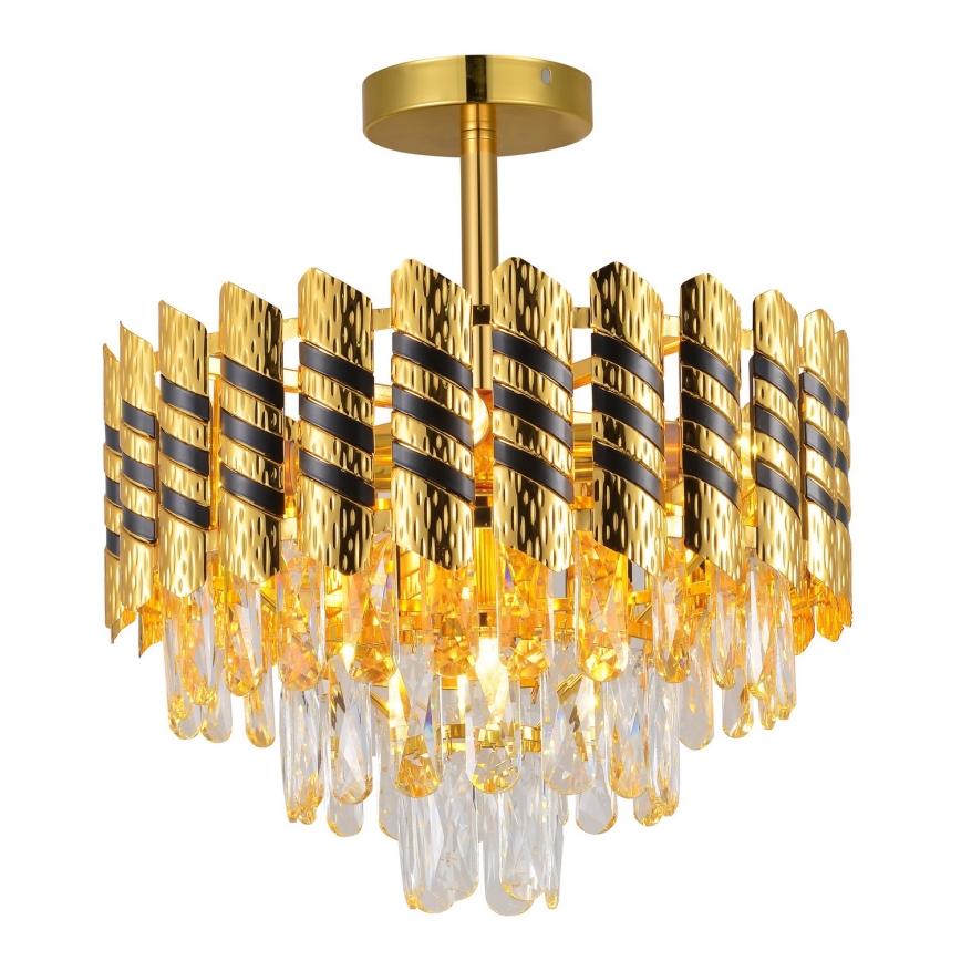 Brilagi - Overflademonteret lysekrone CRISTAL 5xE14/40W/230V Ø 38 cm