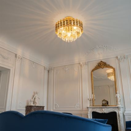 Brilagi - Overflademonteret lysekrone CRISTAL 5xE14/40W/230V Ø 38 cm