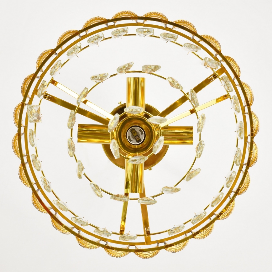 Brilagi - Overflademonteret lysekrone CRISTAL 5xE14/40W/230V Ø 38 cm