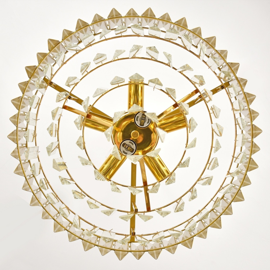 Brilagi - Overflademonteret lysekrone CRISTAL 5xE14/40W/230V Ø 43 cm