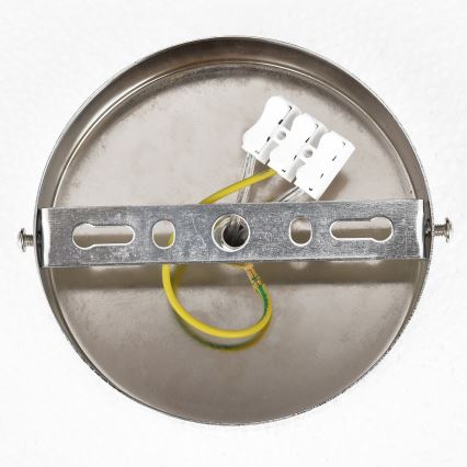 Brilagi - Overflademonteret lysekrone ECLIPSE 5xE14/10W/230V Ø 38 cm sølv