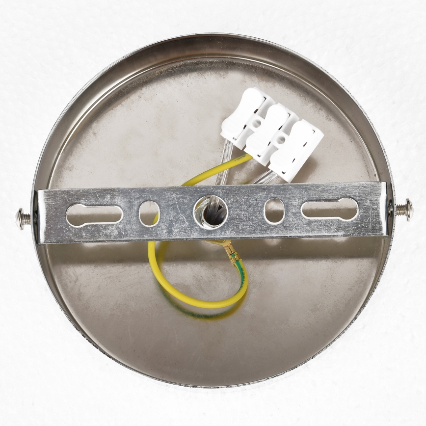 Brilagi - Overflademonteret lysekrone ECLIPSE 5xE14/10W/230V Ø 38 cm sølv