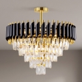 BRILAGI - Overflademonteret lysekrone ECLIPSE 9xE14/10W/230V Ø 58 cm guld/sort