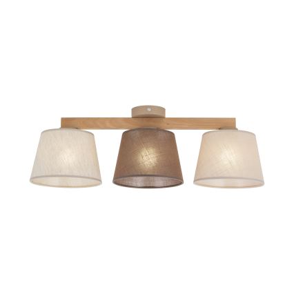 Brilagi - Overflademonteret lysekrone LATTE 3xE27/15W/230V fyr/mix