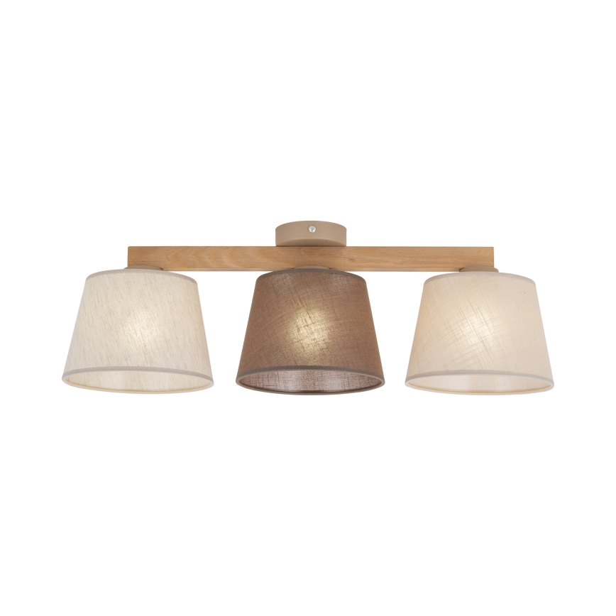 Brilagi - Overflademonteret lysekrone LATTE 3xE27/15W/230V fyr/mix