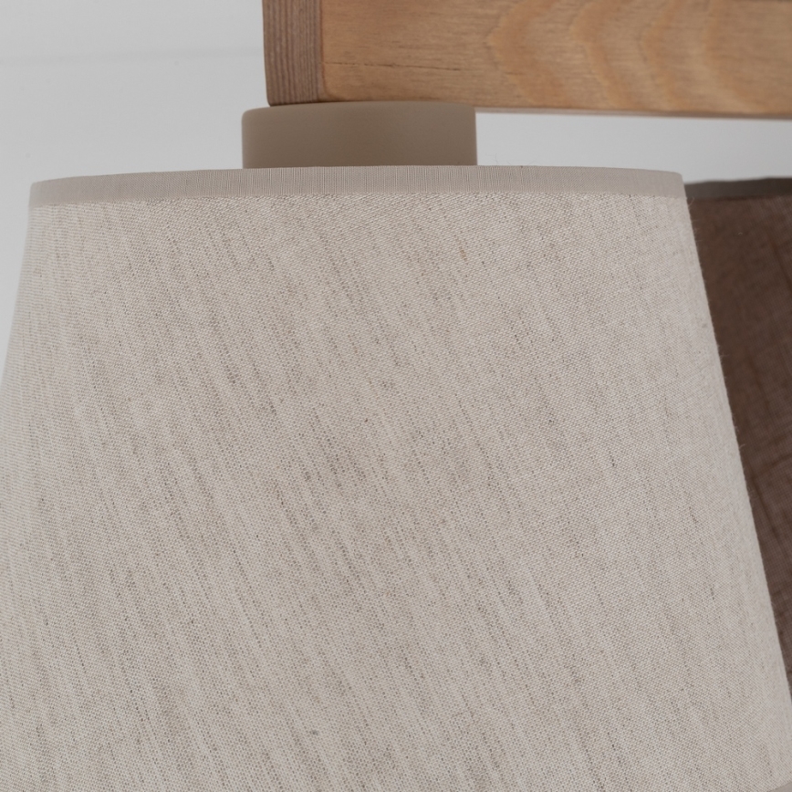 Brilagi - Overflademonteret lysekrone LATTE 3xE27/15W/230V fyr/mix