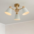 BRILAGI - Overflademonteret lysekrone LUND WOOD 3xE27/40W/230V Ø 50 cm træ