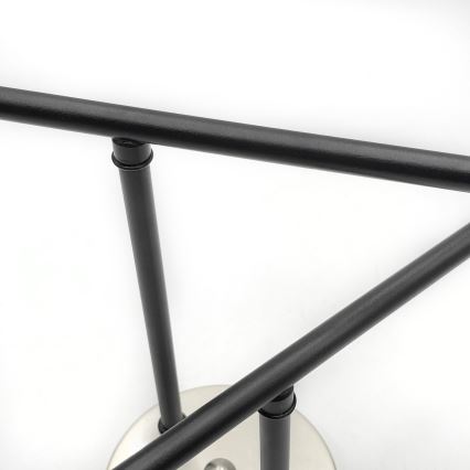 Brilagi - Overflademonteret lysekrone MALIVA 4xE14/15W/230V mat krom/røget